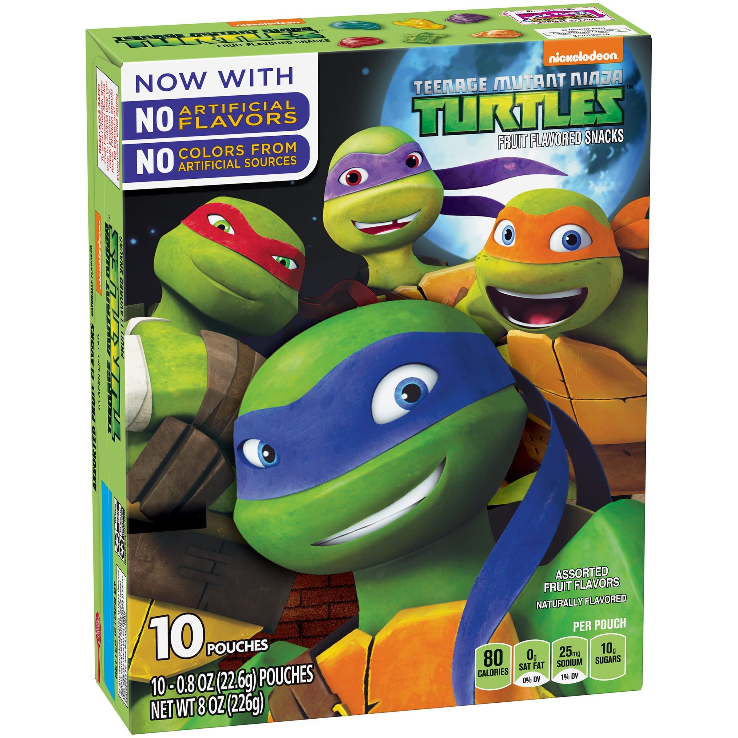 Betty Crocker Teenage Mutant Ninja Turtles Fruit Flavored Snacks Assorted Flavors 10 - 0.8 oz Pouches (pack of 10)