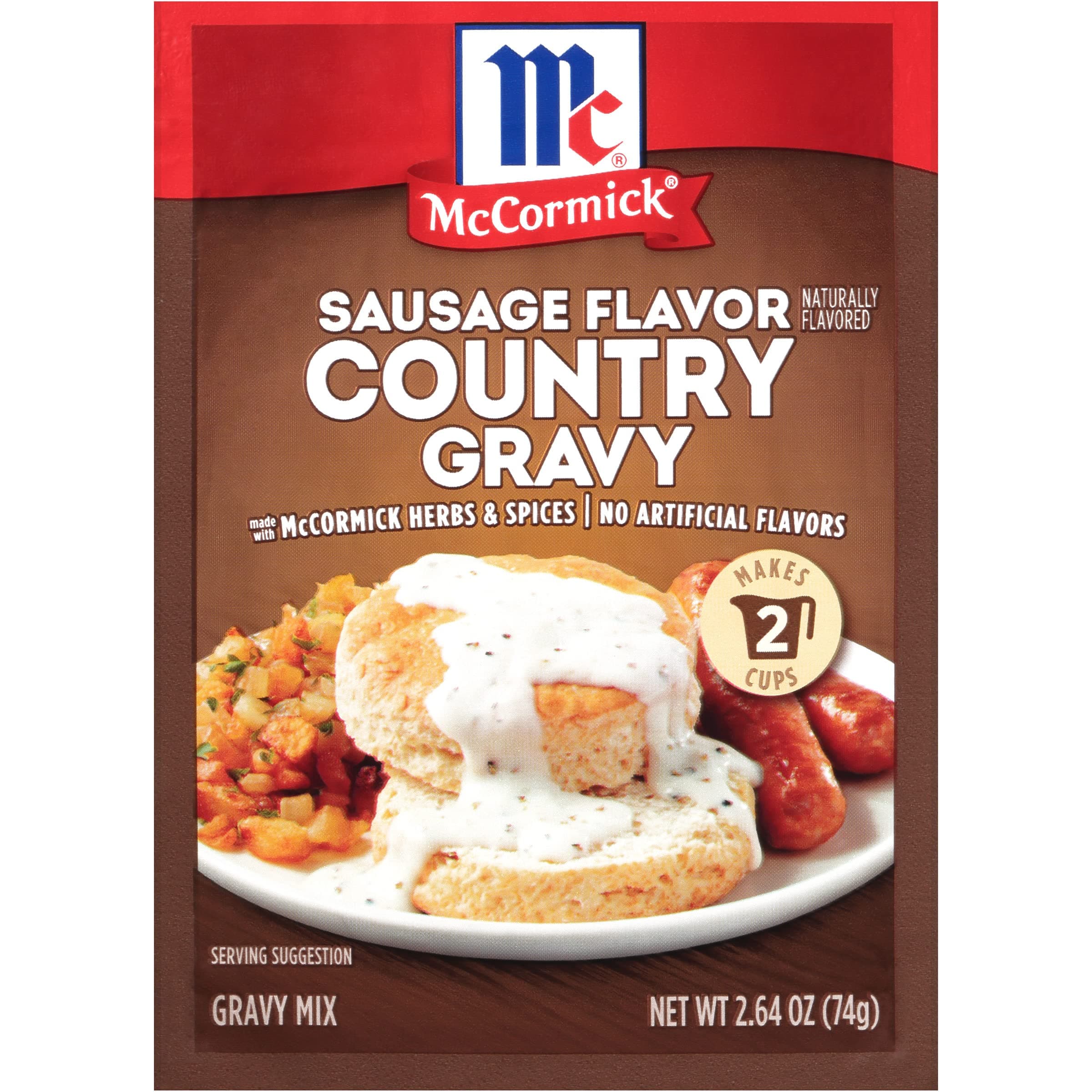 Sausage Flavor Country Gravy Mix, 2.64 oz (Pack of 8)