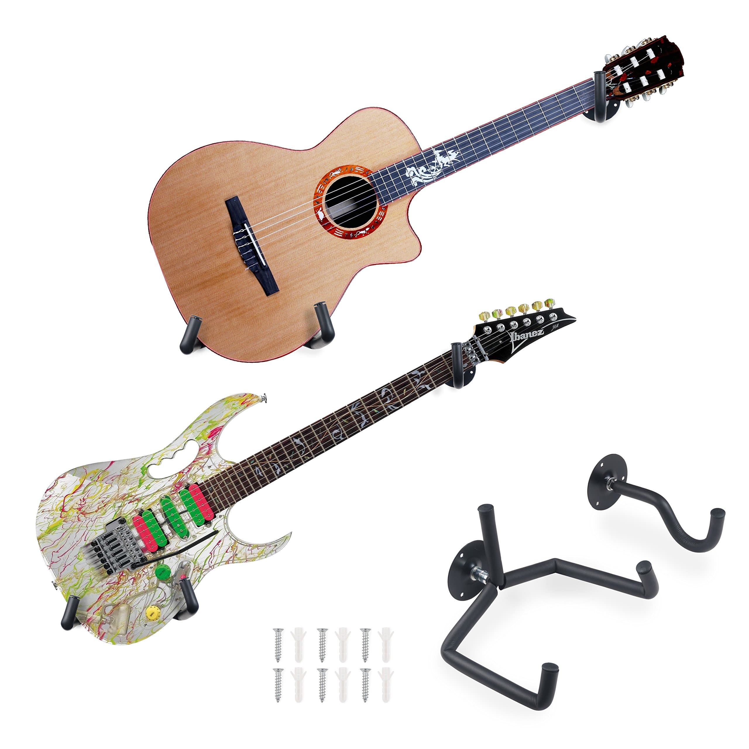 Guitar Wall Mount Slatwall Horizontal Hanger Bass Stand Rack Hook