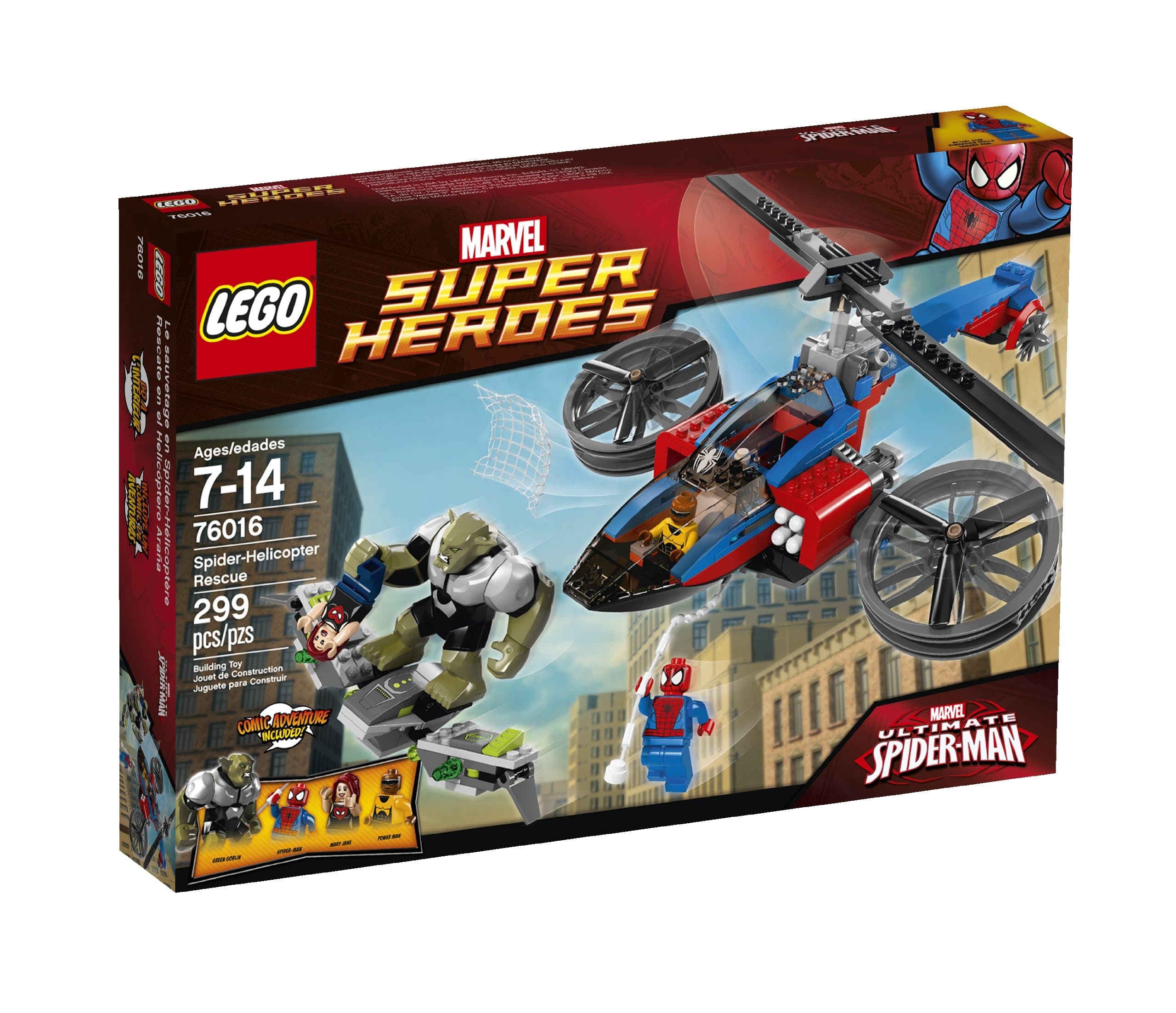 Spider Helicopter Rescue LEGO® Super Heroes Set 76016
