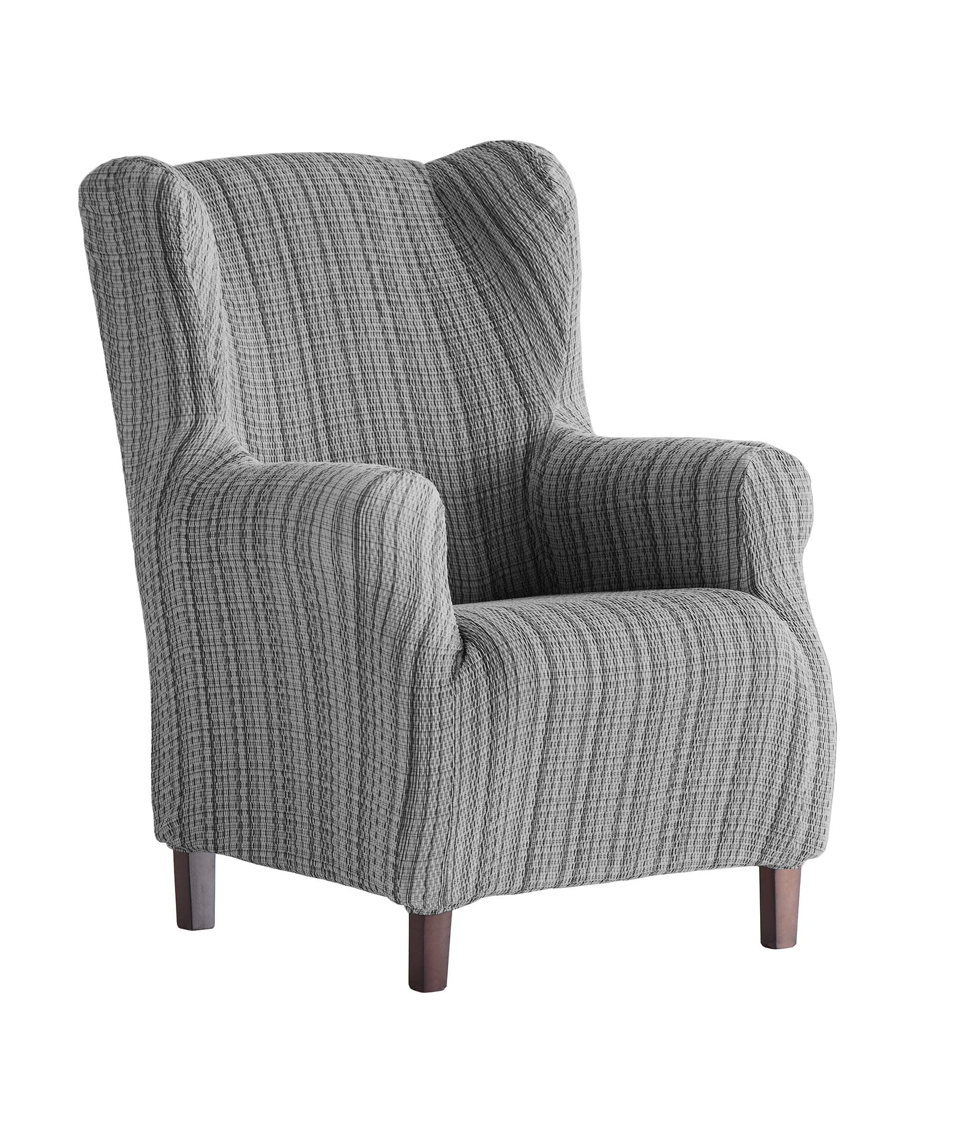 Martina HomeMejico Stretch Chair Cover Wing Chair, greyOEKO-TEX STANDARD 100