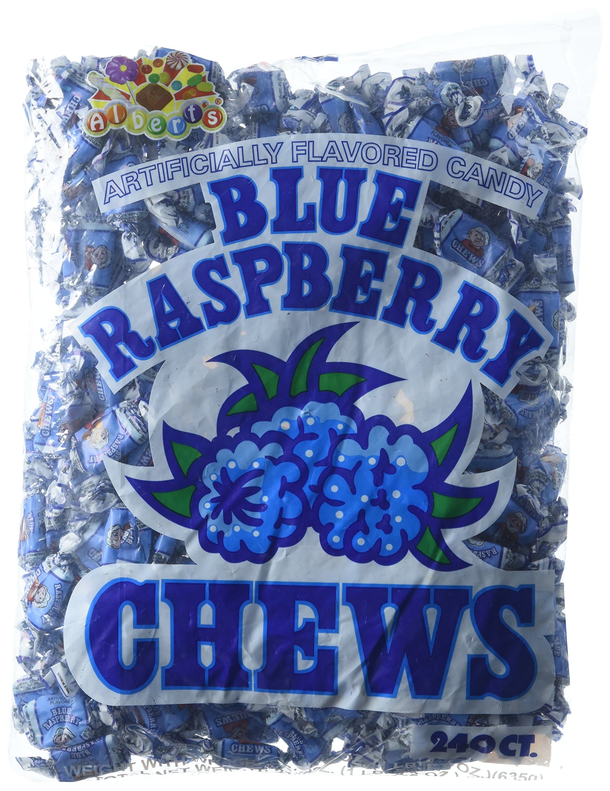 Albert's Chews Blue Raspberry,1.53 pounds ,240
