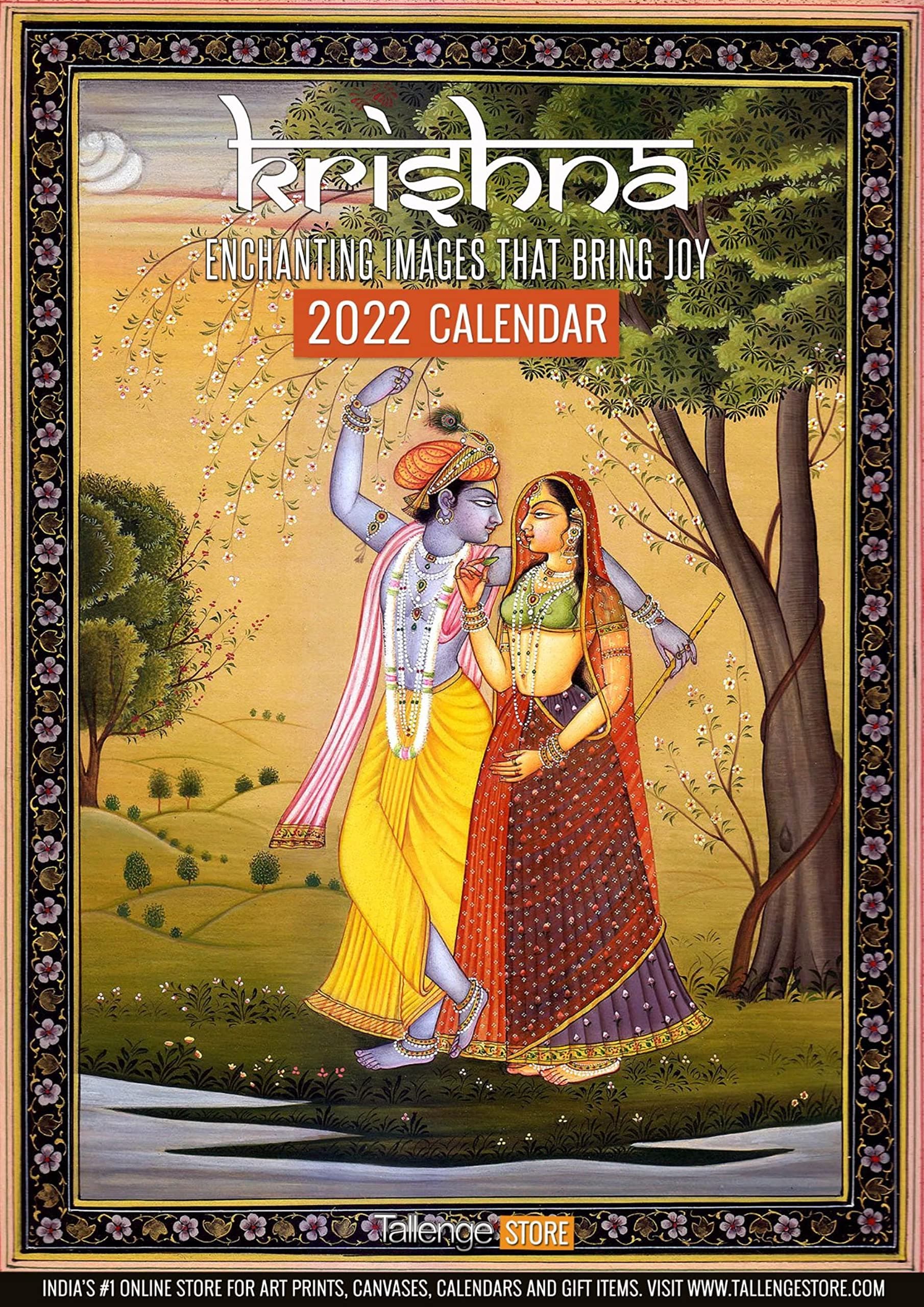 Tallenge - Enchanting Krishna 2023 Calendar 12 x 17 Inches (Paper, Wall Calendar)