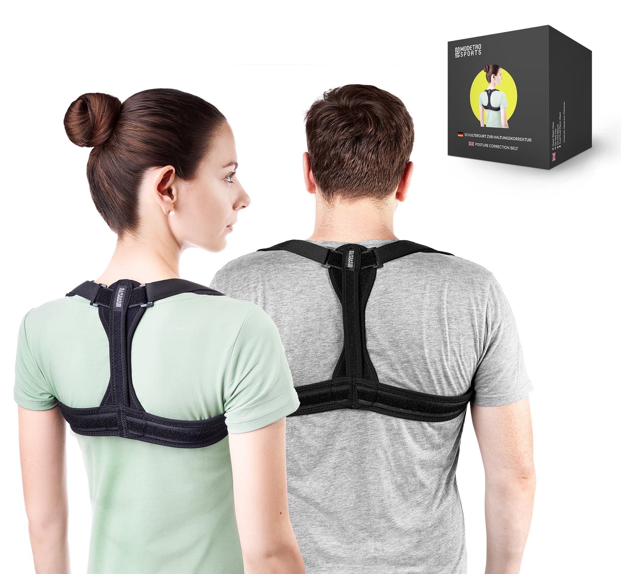 Posture Corrector Spinal Support -Physical Therapy Posture Brace for Men or Women - Back, Shoulder, and Neck Pain Relief - Spinal Cord Posture Support