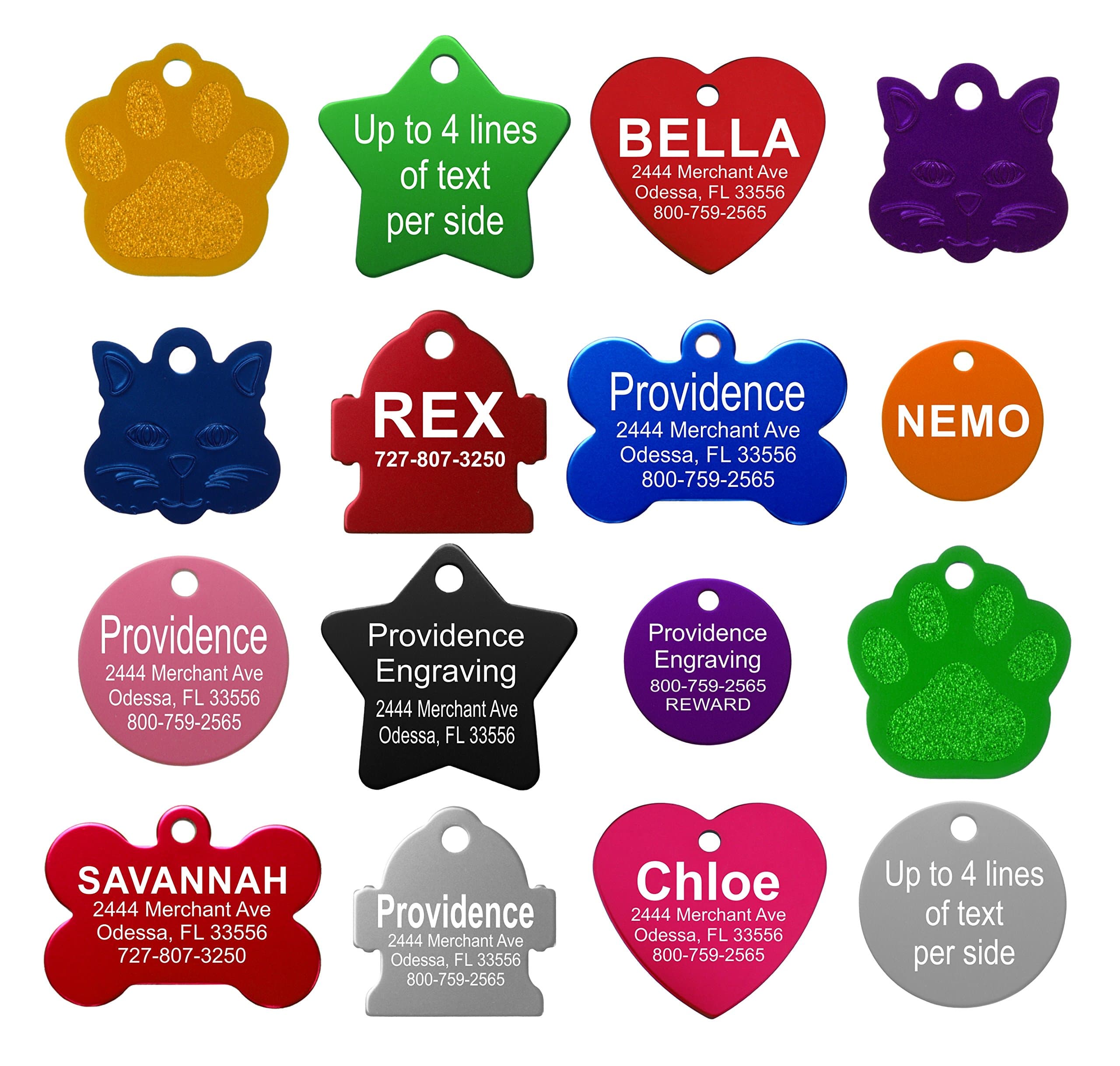 Providence Engraving Pet Personalized ID Tags