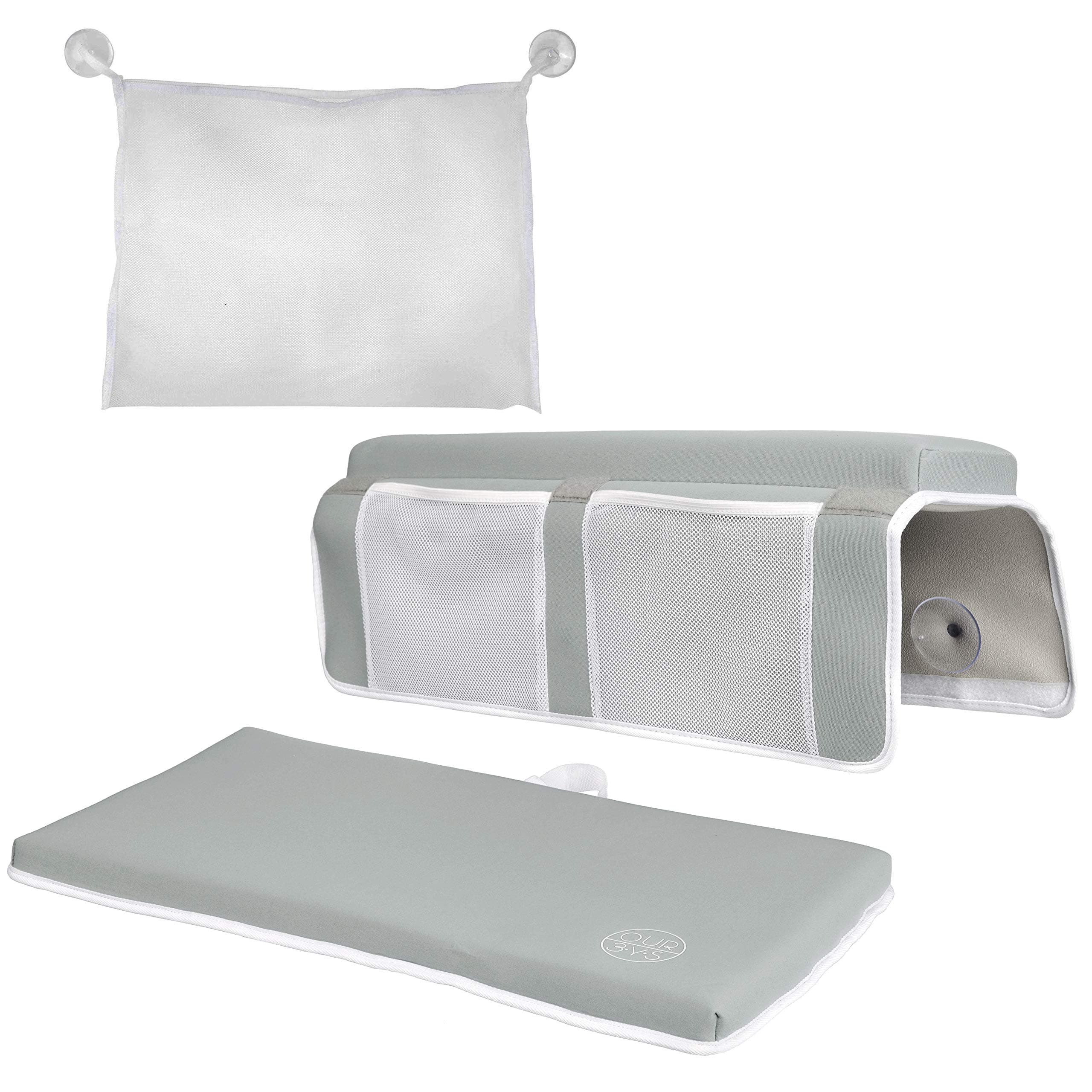 Elbow Rest & Kneeling Pad for Bathtub: Baby Bath Comfort Kneeler & Arm Cushion