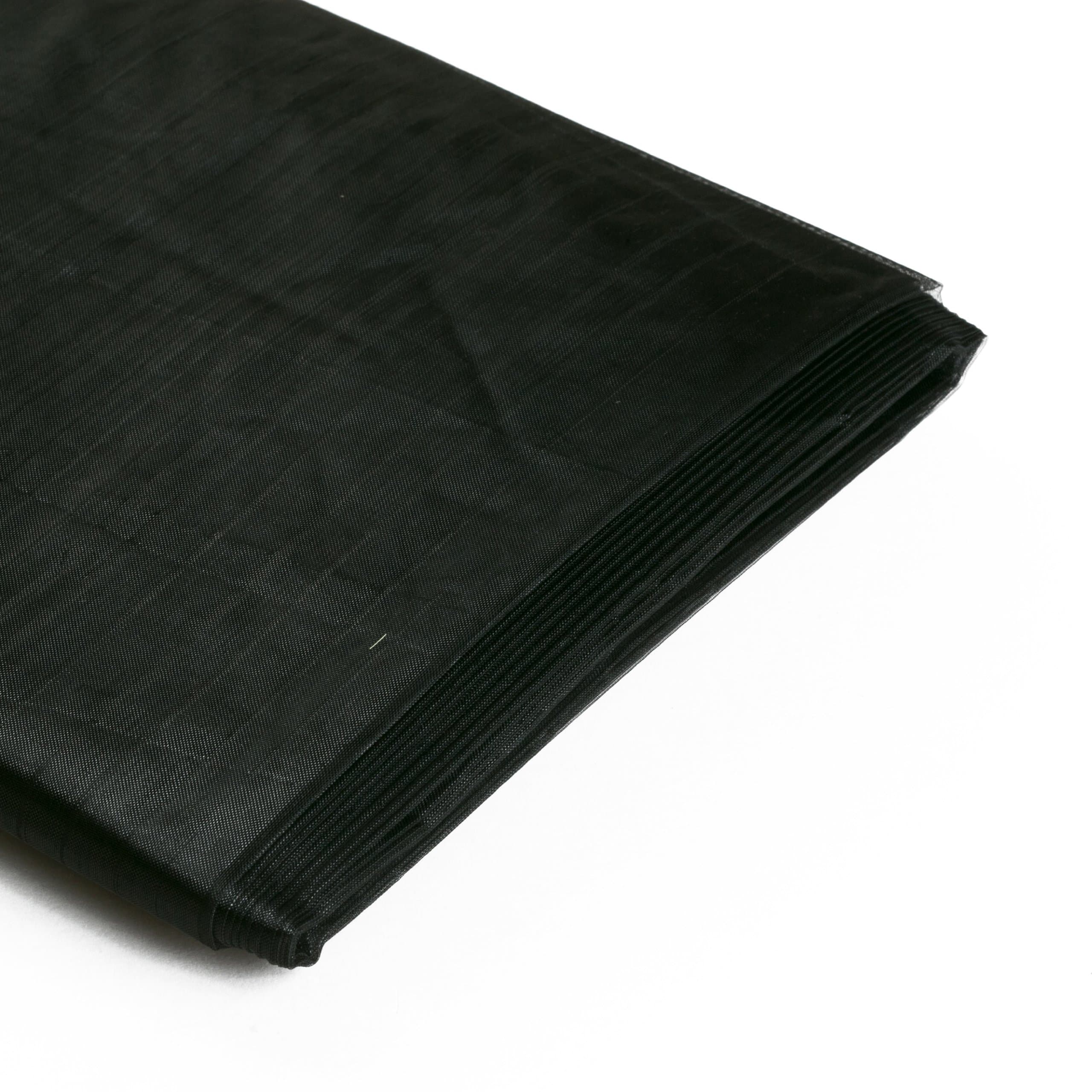 Koyal Wholesale 10-Yard Sheer Organza Fabric Bolt, 58-Inch, Black