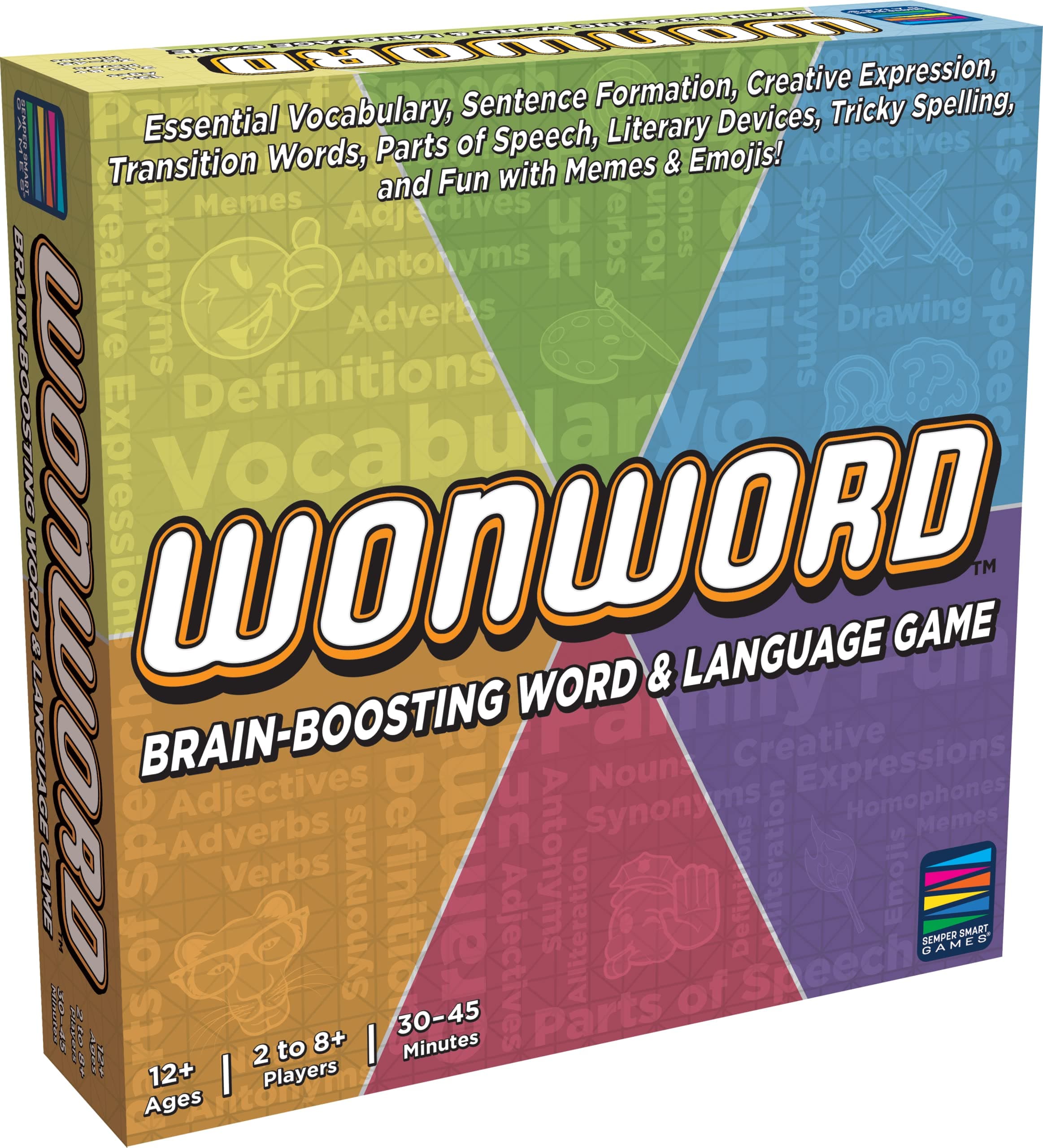 Semper Smart Games Wonword Brain-Boosting Word Game. Essential Vocabulary, Critical Language and Creative Expression Made Fun for 12 and Up!
