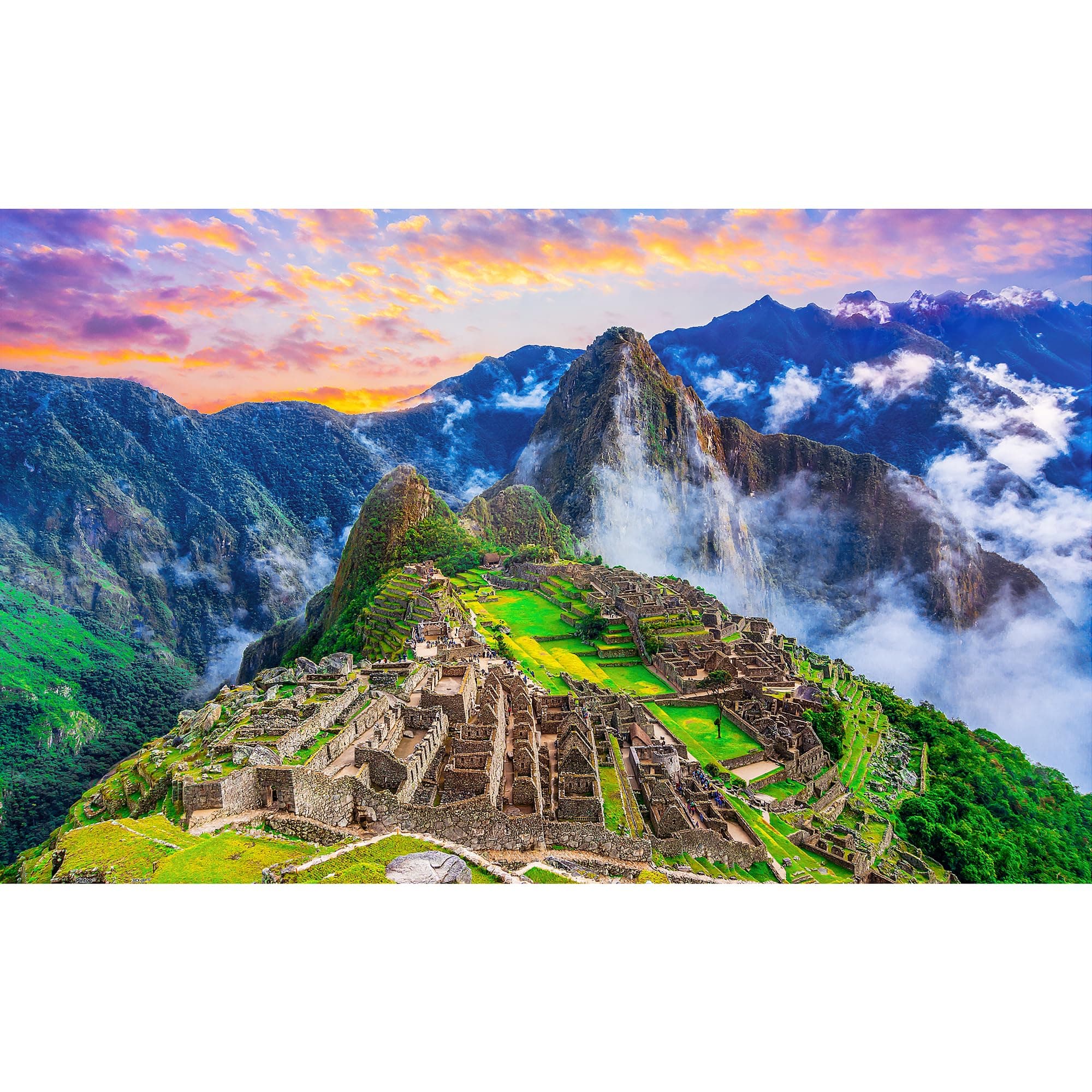 Jigsaw Puzzles 1000 Piece for Adults - Machu Picchu, Peru Beautiful Plastic Puzzle for Home Decor Zero Dust Easy Storage [H3367]