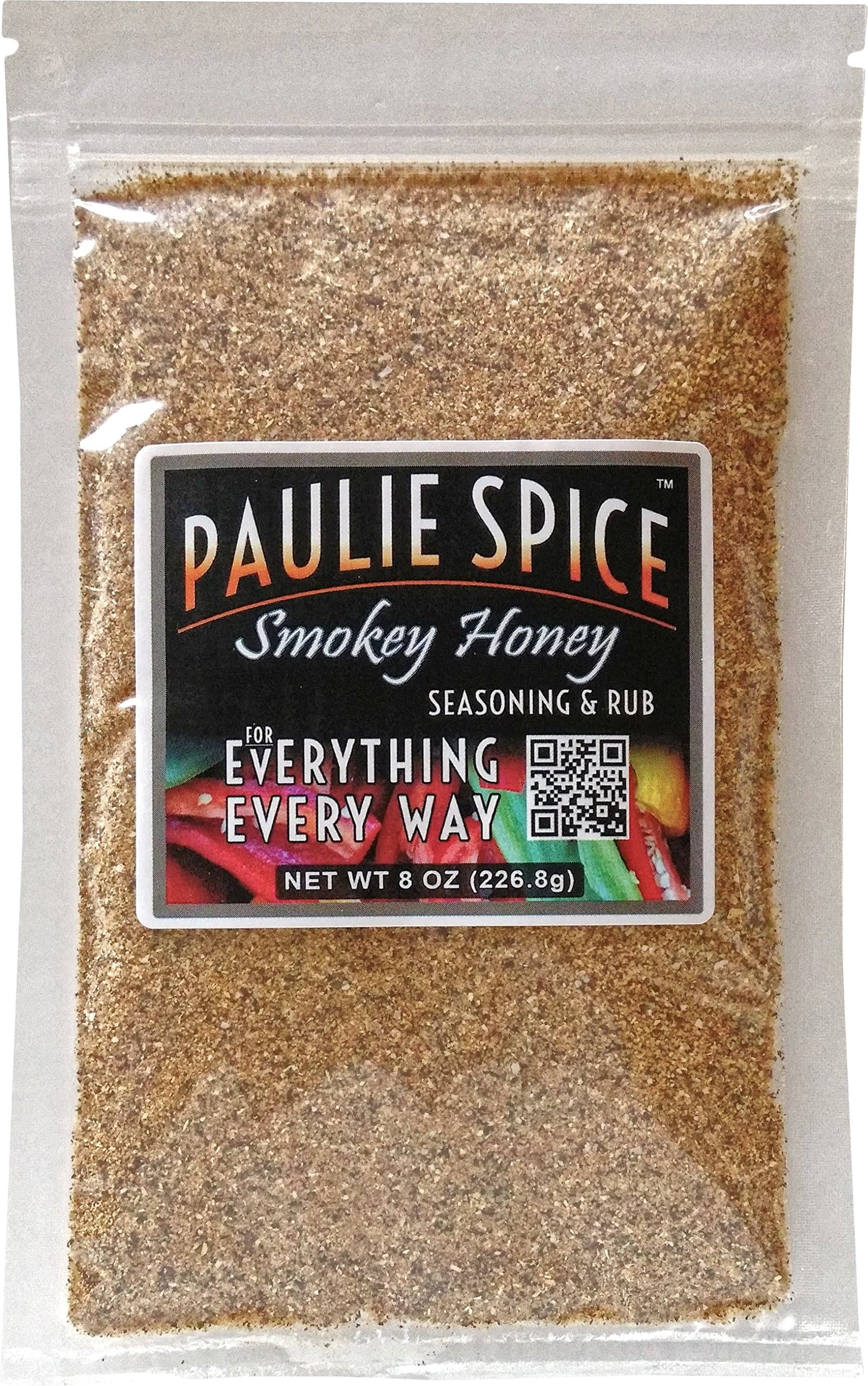 Paulie Spice : Smoky Honey Seasoning and BBQ Rub : 8 oz