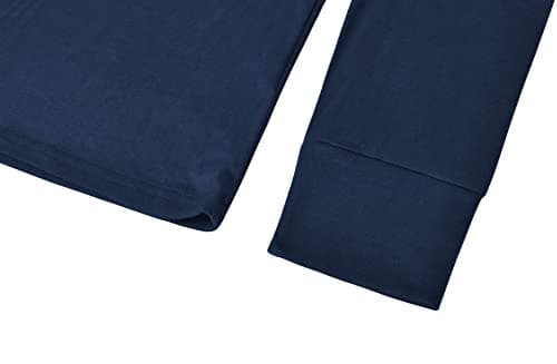 Derminpro Men's Henley Cotton Casual Short/Long Sleeve Lightweight Button T-Shirts