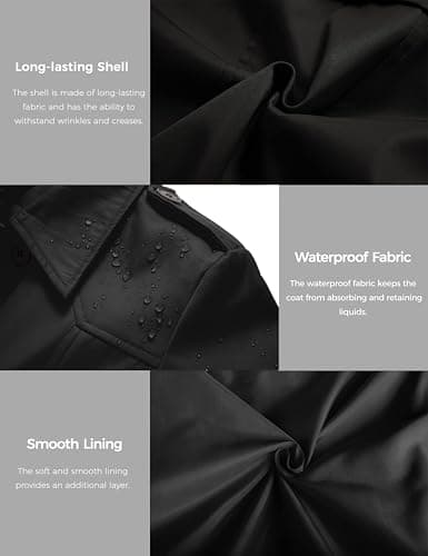 Wantdo Women's Double-Breasted Trench Coat with Belt