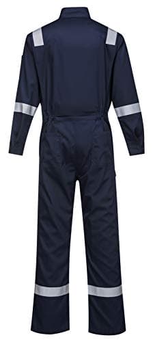 Portwest FR94 Bizflame Fire Resistant Coverall with FR Reflective Tape ASTM NFPA, Navy, XXL