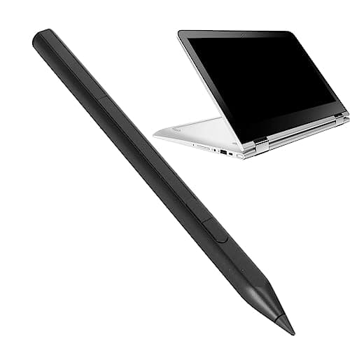 GOWENIC Pen for HP Pavilion, Spectre, and Envy x360 Laptops - Rechargeable MPP2.0 Tilt Active Pen With 4096 Pressure Sensitivity, Low Latency, Black