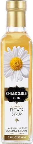 Floral Elixir Co. Chamomile Elixir - All Natural Syrup for Cocktails & Sodas