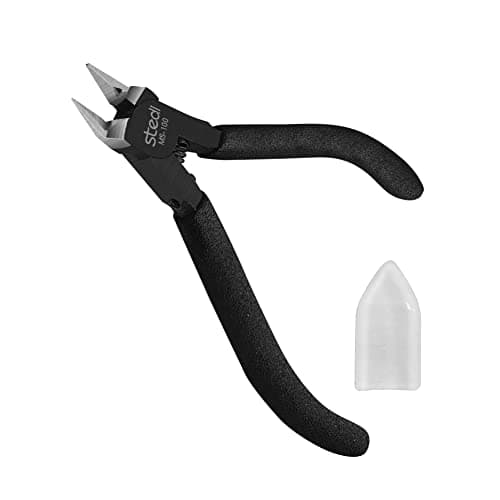 4.7-inch Model Nipper, with Sharp Thin Blade and Blade Case Plastic Model Tools, Sprue Cutter for Gundam Building Repairing and Fixing, Black