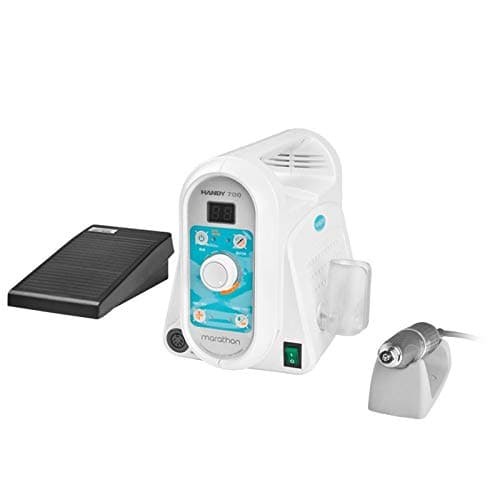 Saeyang Marathon Handy 700 Electric Nail File - Professional Electronic Manicure/Pedicure Nail Drill For Acrylic Nails - Tabletop Nail Drills Kit Set For Podiatry/Chiropody - e-Filer Machine