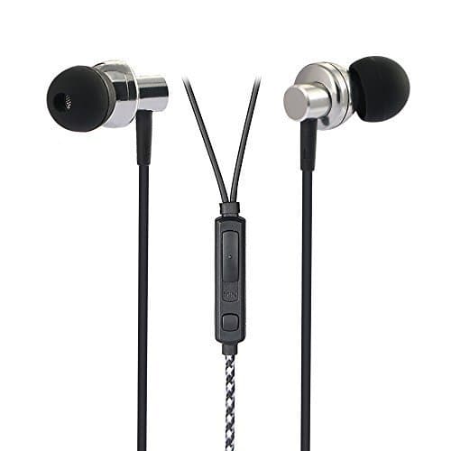 Audiosharp AS0434 In-ear Headphone with Microphone and Volume Control (Silver)