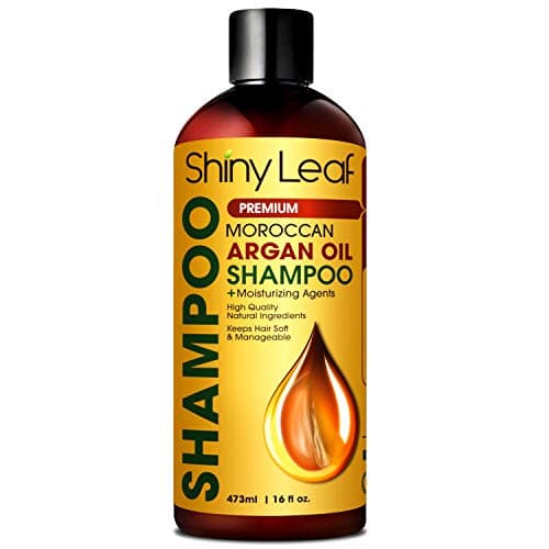 Moroccan Argan Oil Shampoo - Premium Salon Quality Sulfate Free Shampoo for Hair Loss Treatment, Thickens, Strengthens All Hair Types, Leaves Hair Smooth, Huge 16 oz (473 ml) Bottle