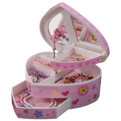 "Courtney" Mele & Co. Girl's Musical Ballerina Jewelry Box in Plastic