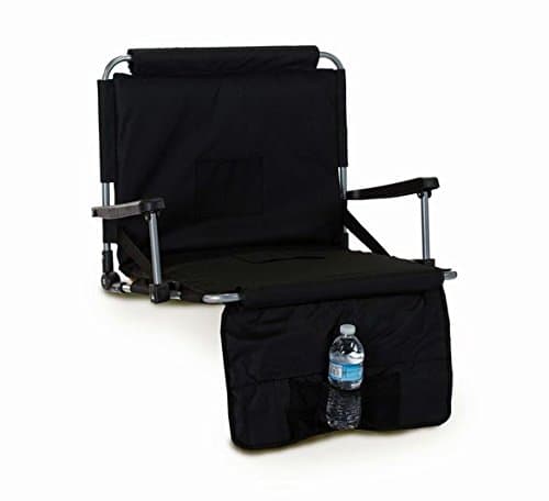 Wide Width Stadium Seat, Black Outdoor Chair