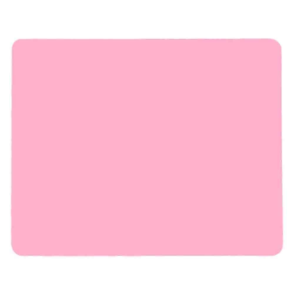 Allscarf007 Pink Heat Resistant Nonslip Table Mat, Multipurpose Extra Large Silicone Nonstick Pastry Mat, Countertop Protector, 19.7''15.7"