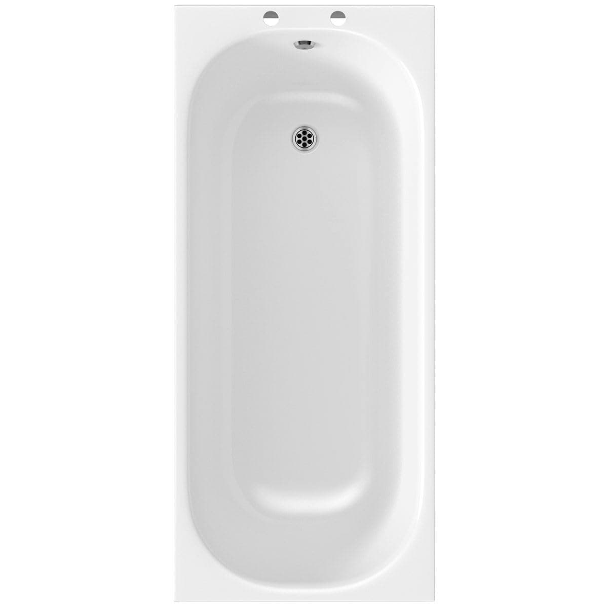 Orchard Single Ended Steel Bath 1500 x 700 - White Single Ended Bath, Rectangular Single Ended Baths, Baths