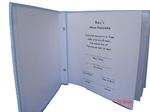 Baby Brag Book Photo Album-120 4 X 6 Photos - Keepsake Memory Photo Book for Baby First Year Babybook