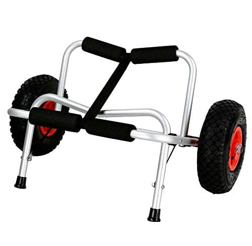 Move Kayak With Ease Via Canoe Carrier Dolly Trailer Tote Trolley Transport Tires Boat Holder Paddle Boards Universal Transporter Cart Wheel For Simple Transportation + European Sunscreen + E-Book