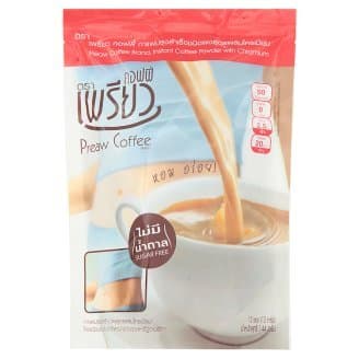 Preaw Coffee Instant Coffee Powder with Chromium 12g X 12pcs 5.08 Ounce (Pack of 2)