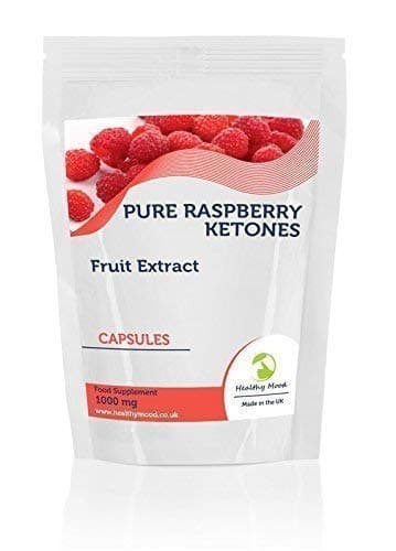 Raspberry Ketones Fruit Extract 1000mg Supplement 7 Capsules Weight Loss and Obesity Increase Lean Body Mass Improve Hair Growth Nutrition Supplements HEALTHY MOOD UK Quality Nutrients