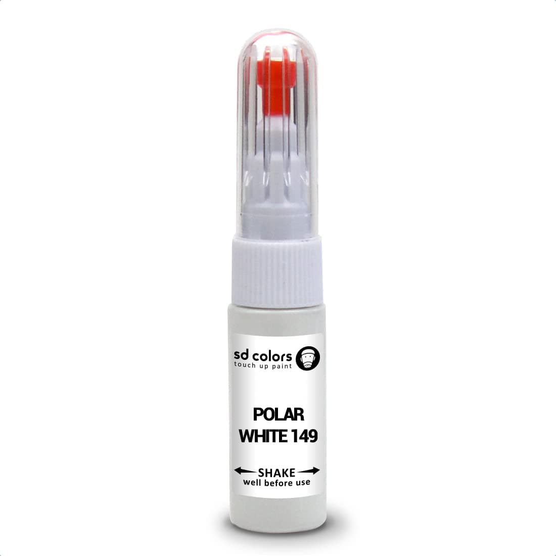 SD COLORS POLAR WHITE 149 сompatible with MERCEDES New Touch Up Paint Pen REPAIR KIT 7ML SCRATCH CHIP BRUSH COLOR CODE 149 POLAR WHITE