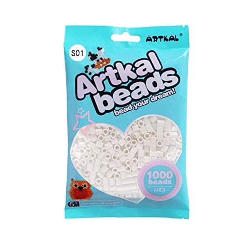 Artkal 200 Colors 5mm Fuse Beads Art Crafts - White Color (S01)