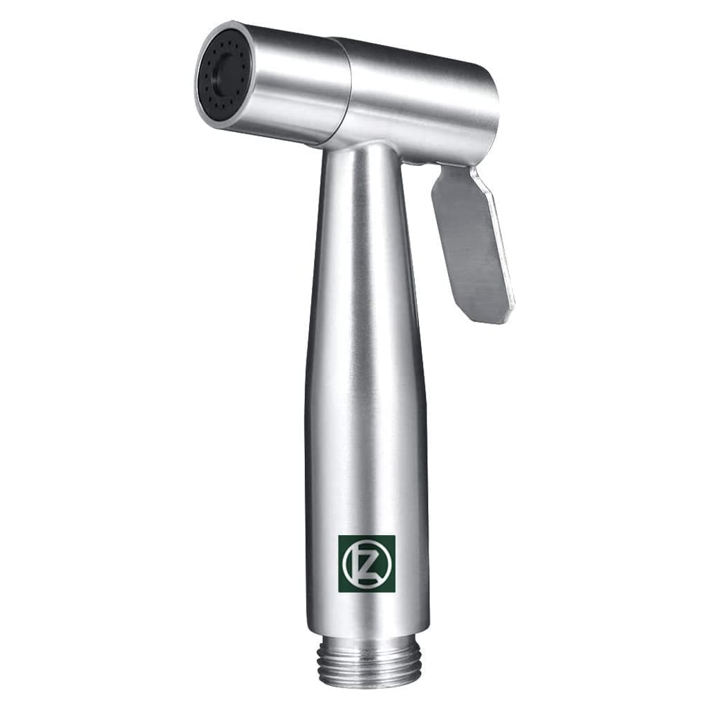 Hand Shattaf, Toilet Shower, Stainless Steel Bidet Sprayer for Cloth Nappy Cleaning and Personal Hygiene (UK Compatible)