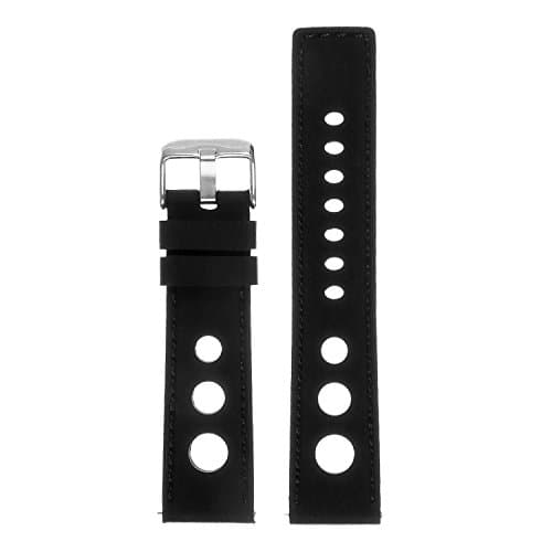 Silicone Rubber Rally Quick Release Watch Band Strap - Choose Your Color - 18mm 20mm 22mm 24mm