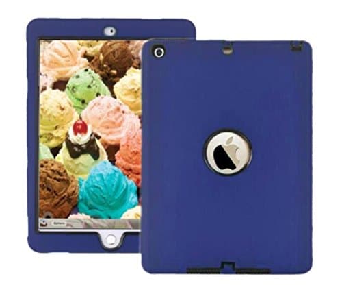 2017 ipad case Fit For New iPad 9.7 inch 2017 released Model MPGW2LL/A , MPGT2LL/A , MP252LL/A , MP242LL/A , MPGA2LL/A , MP2F2LL/A , A1823 ,A1822 Blue Black