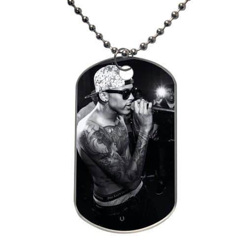 Hot Custom Dog Tag August Alsina Tattoo Rectangle(2 sides)Mark Lewisknowyou for you