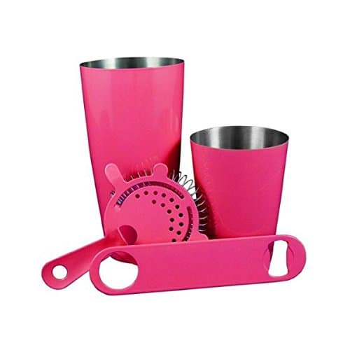 4 Piece Bar Set - Neon Pink