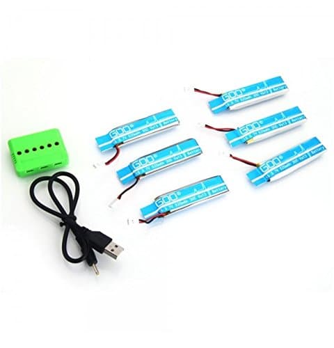 KUAIYU Wltoys V977/V930 Cheerson 6050/6051 Charger RC Quadcopter Spare Parts with 3.7V 520mAh Batteries