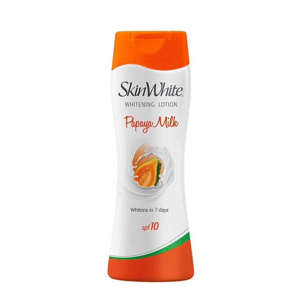 Skin White Whitening Lotion Papaya Milk SPF 10 - Whitens Skin in 7 Days - For Lighter, Softer and Healthier Skin - 200ml