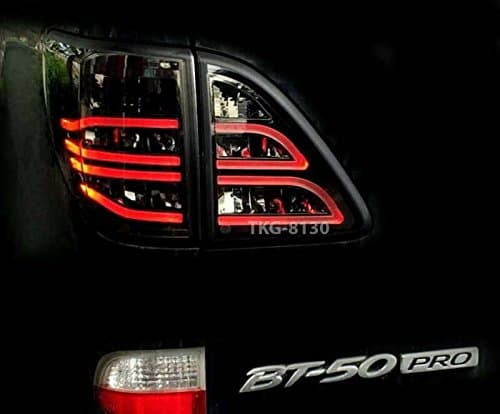 K1AutoParts LED L.E.D. Rear Taillights Tail Light Lamps Smoked Lens For Mazda BT50, BT-50,BT 50 Pro Pickup 2012 2013 2014 2015