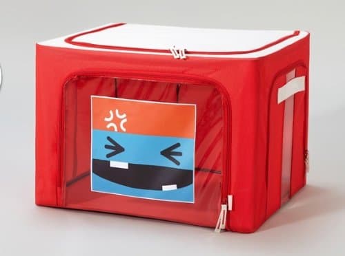 Baby Emotions Expressed Colorful Nursery Storage Organizer Containers K1539 (Vermilion)