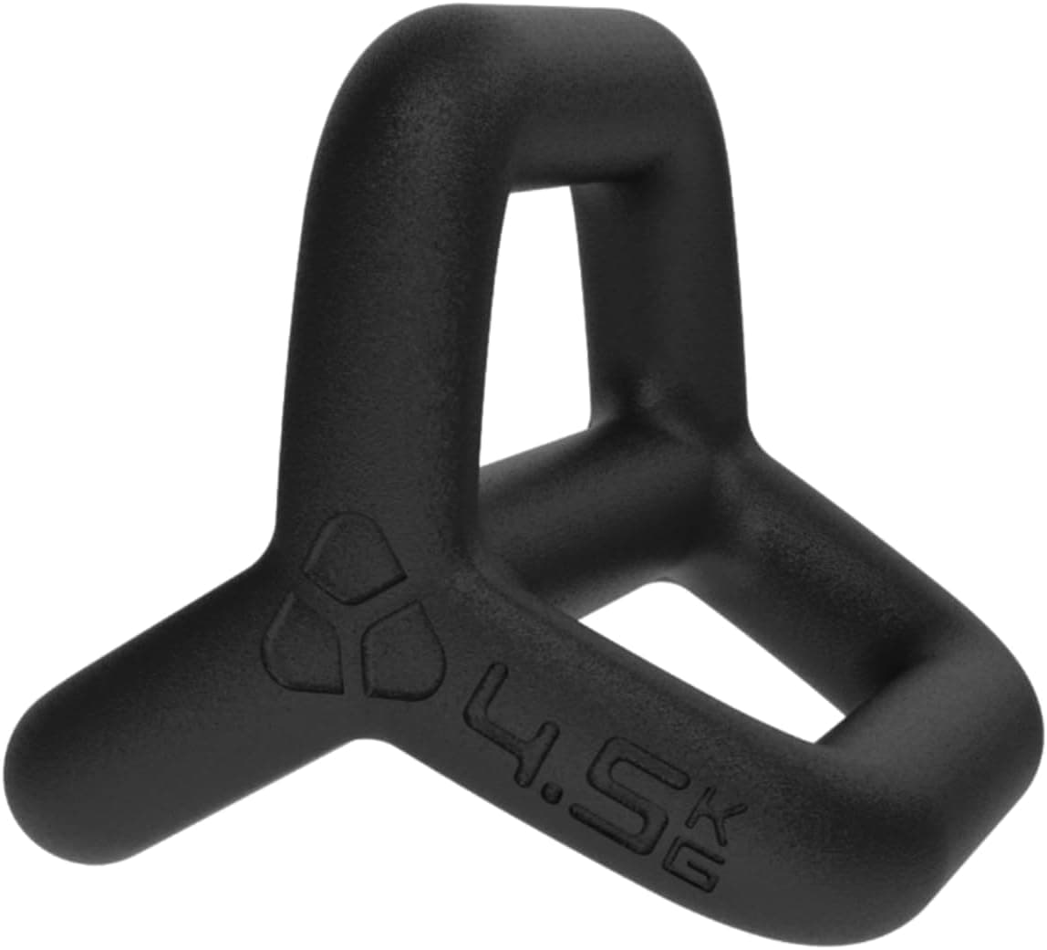 YBell Pro Series 3-in-1 Dumbbell, Kettlebell and Push Up Stand Workout Equipment | Commercial Grade Powder Coated Surface | Perfect for Strength Training & Conditioning Workouts | 10lbs