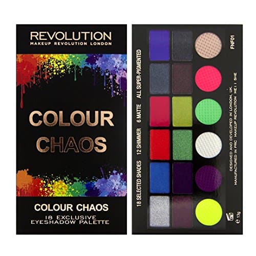 Makeup Revolution 18 Shade Eyeshadow Salvation Palette Colour Chaos
