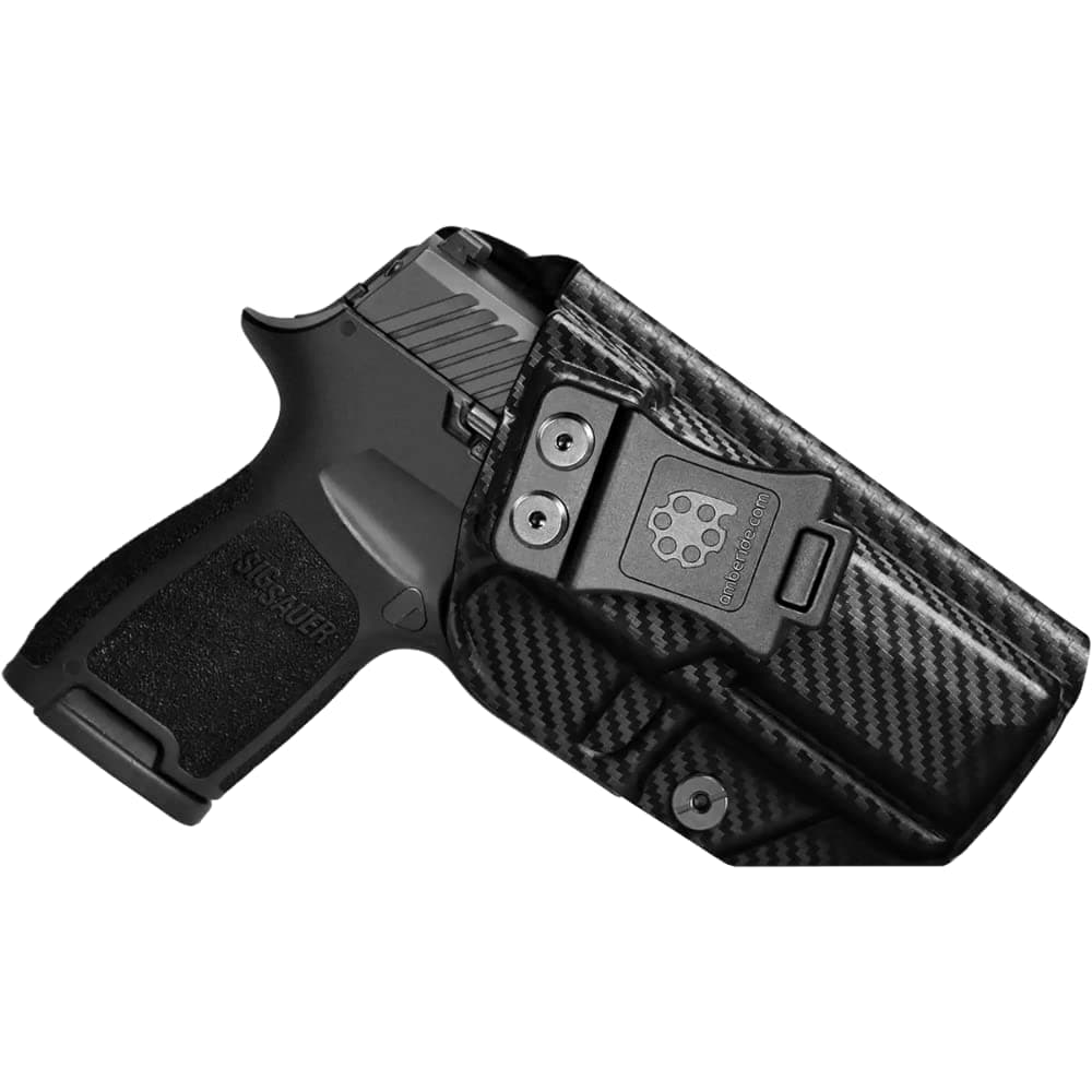 P320 Holster IWB OWB Kydex Holster Custom Fit: Sig Sauer P320-M18 / P320-Compact / P320-Carry Pistol – Inside Waistband Concealed Carry – Adj. Cant & 'Posi-Click' Retention – No Wear/Jitter - US Made