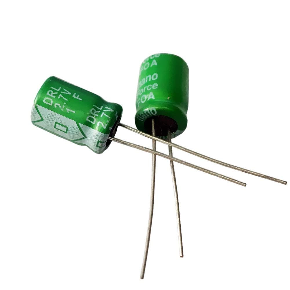 MILEKO PoiLee 5 Pcs Super Capacitor 2.7V 1F 8x12mm Farad Capacitance Winding Type