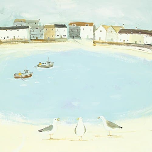 Hannah Cole "Waiting For The Catch" Canvas Print, Cotton, Multi-Colour, 3.20 x 40.00 x 40.00 cm