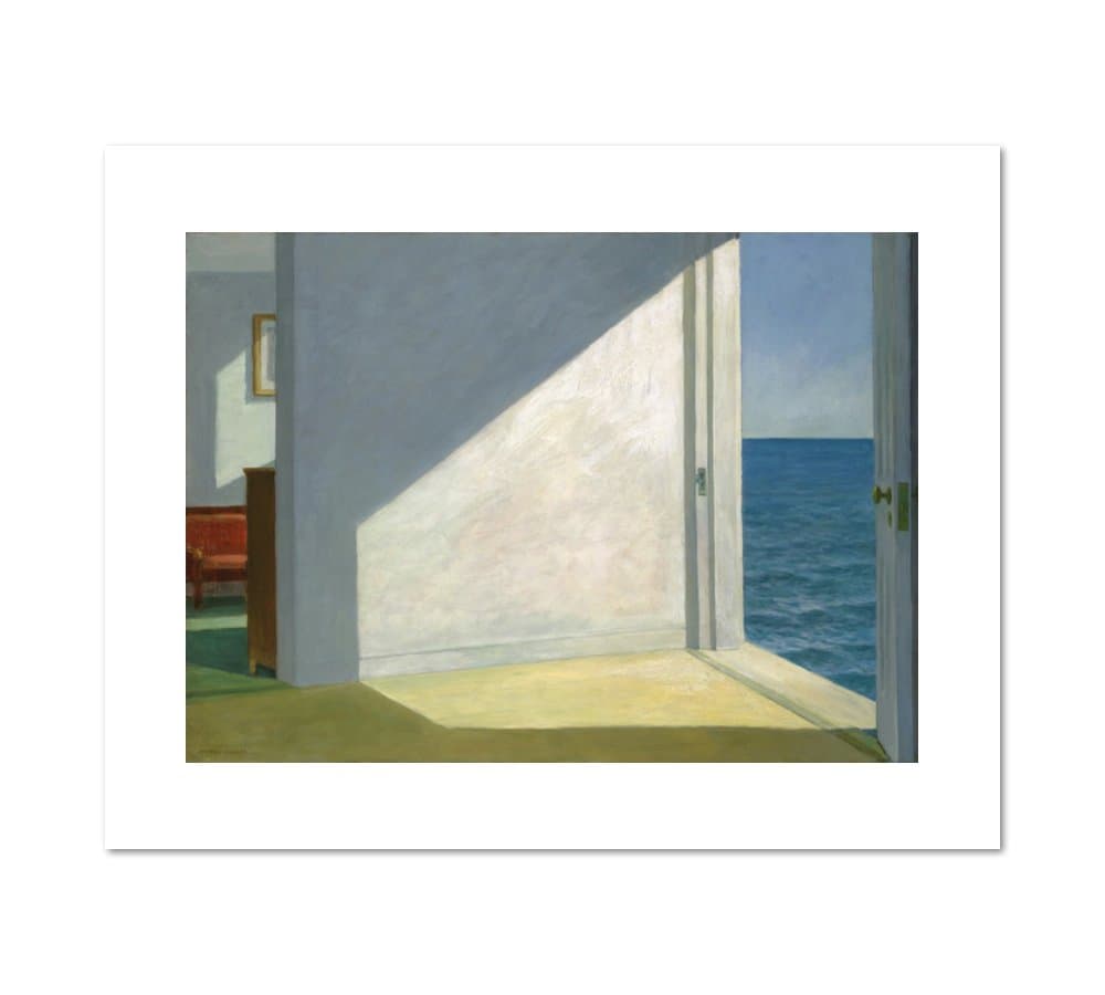 1000Museums Rooms by The Sea by Edward Hopper, 1951. Art Print