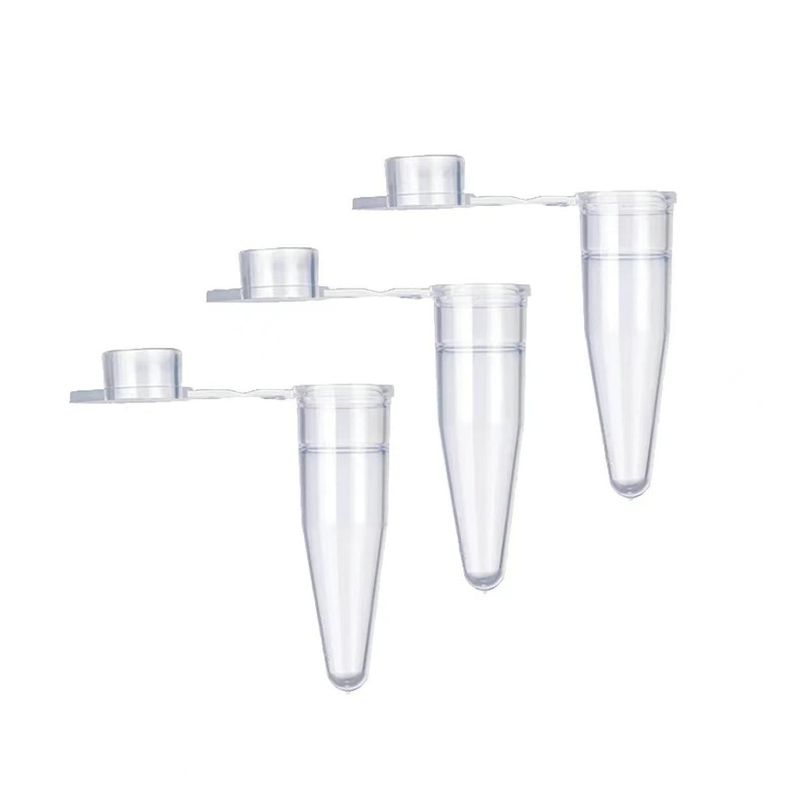 PCR Tubes - 0.2ml PCR Tube with Flat Caps, Ultra Thin Wall, DNase/RNase Free,Pack of 1000