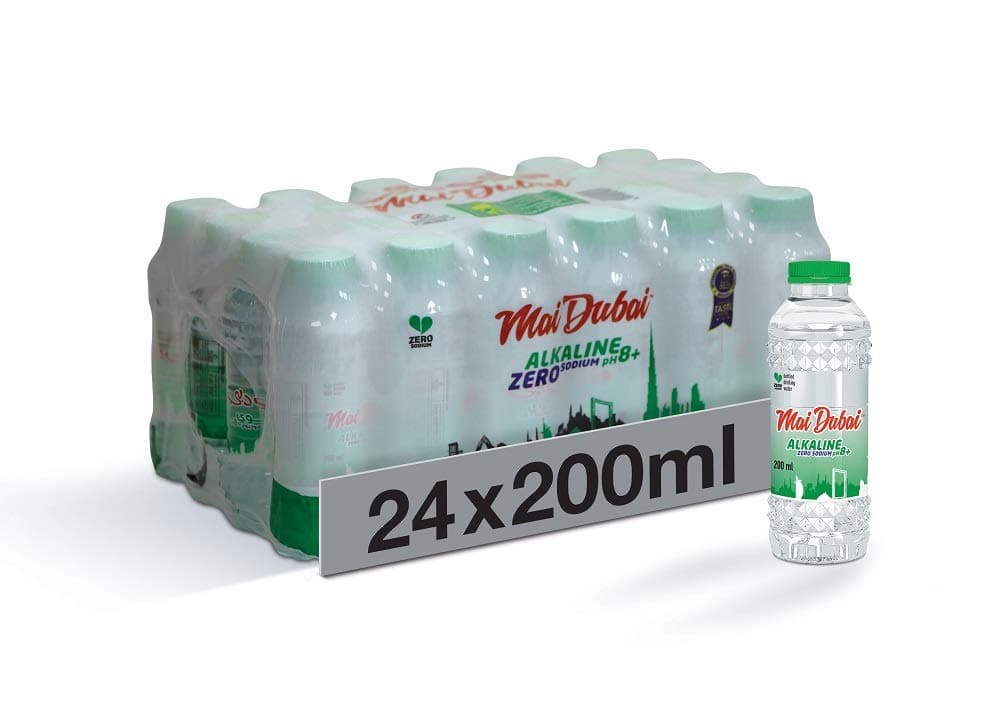Mai Dubai Alkaline Zero Sodium Water, 24 X 200 ml